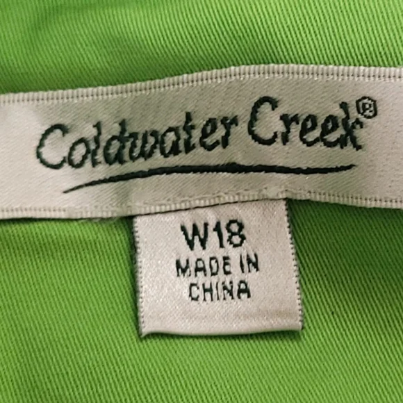 Coldwater Creek Womens 18W Blazer Jacket Green Button Front 3/4 Sleeve Stretch - Picture 4 of 6